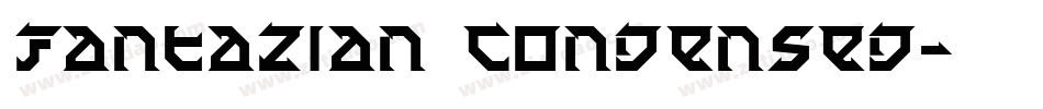 Fantazian Condensed字体转换